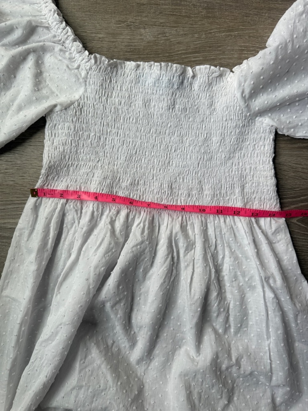 The Athena Nap Dress in white Swiss dot Small - Picture 8 of 11